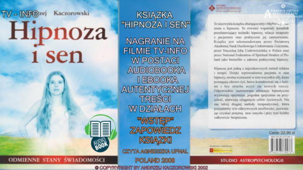 AUDIOBOOK - HIPNOZA I SEN - ODMIENNE STANT ŚWIADOMOŚCI