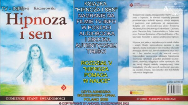 AUDIOBOOK - HIPNOZA I SEN - ODMIENNE STANT ŚWIADOMOŚCI - obrazek 7